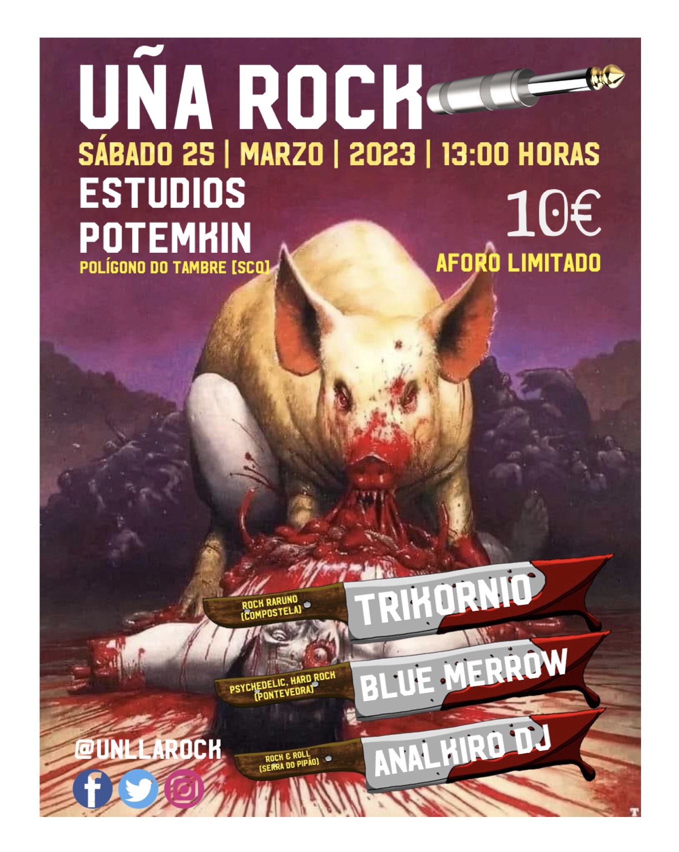 Uña Rock @ Estudios Potemkin (Polígono do Tambre - Santiago)