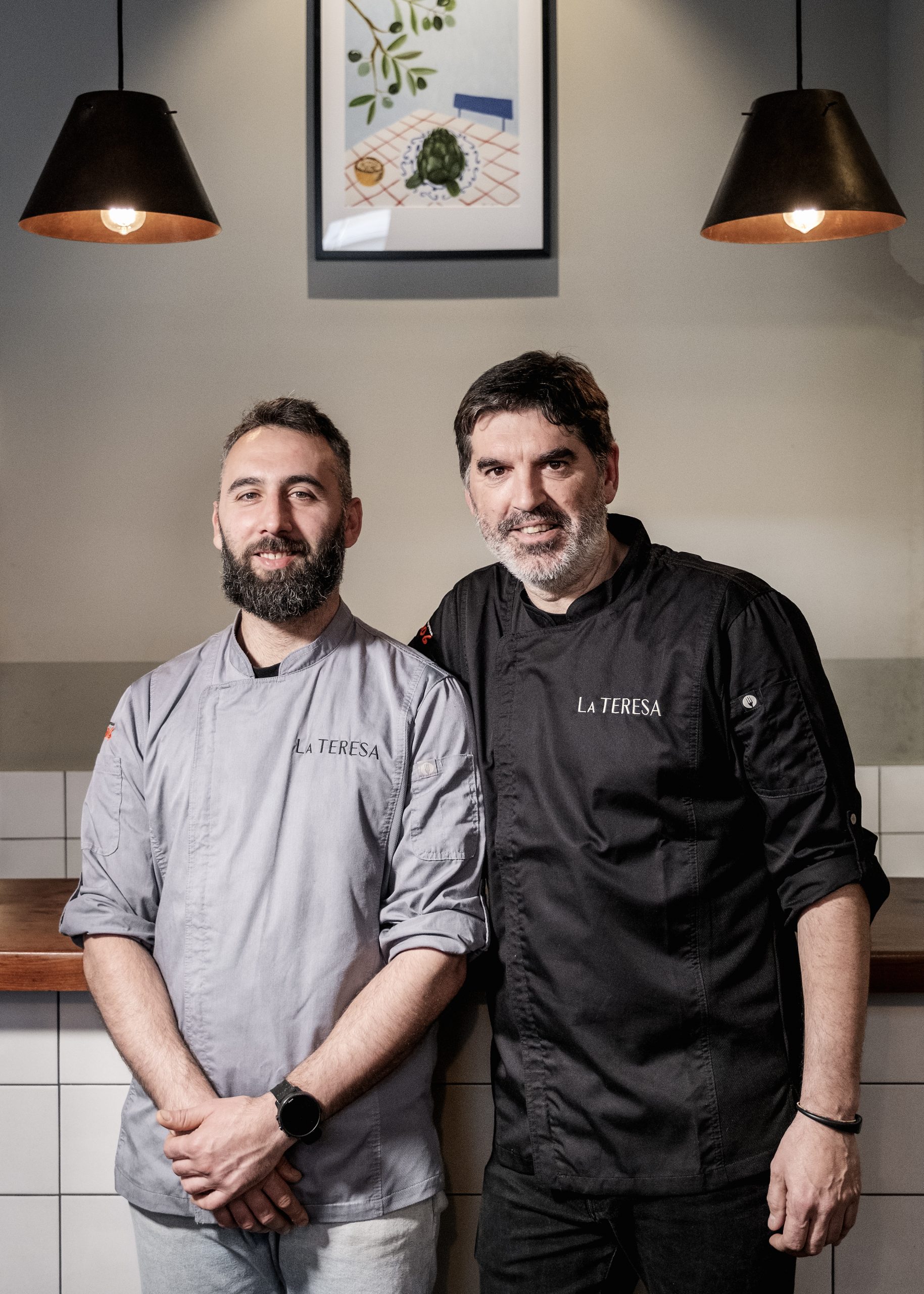 O cociñeiro Andrea Fantini e o propietario Diego Lis de La Teresa. Foto: Iván Barreiro
