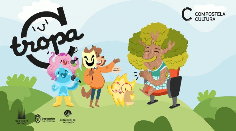 Chega a Tropa C, cinco personaxes que dan rostro á programación para o público familiar de Compostela Cultura
