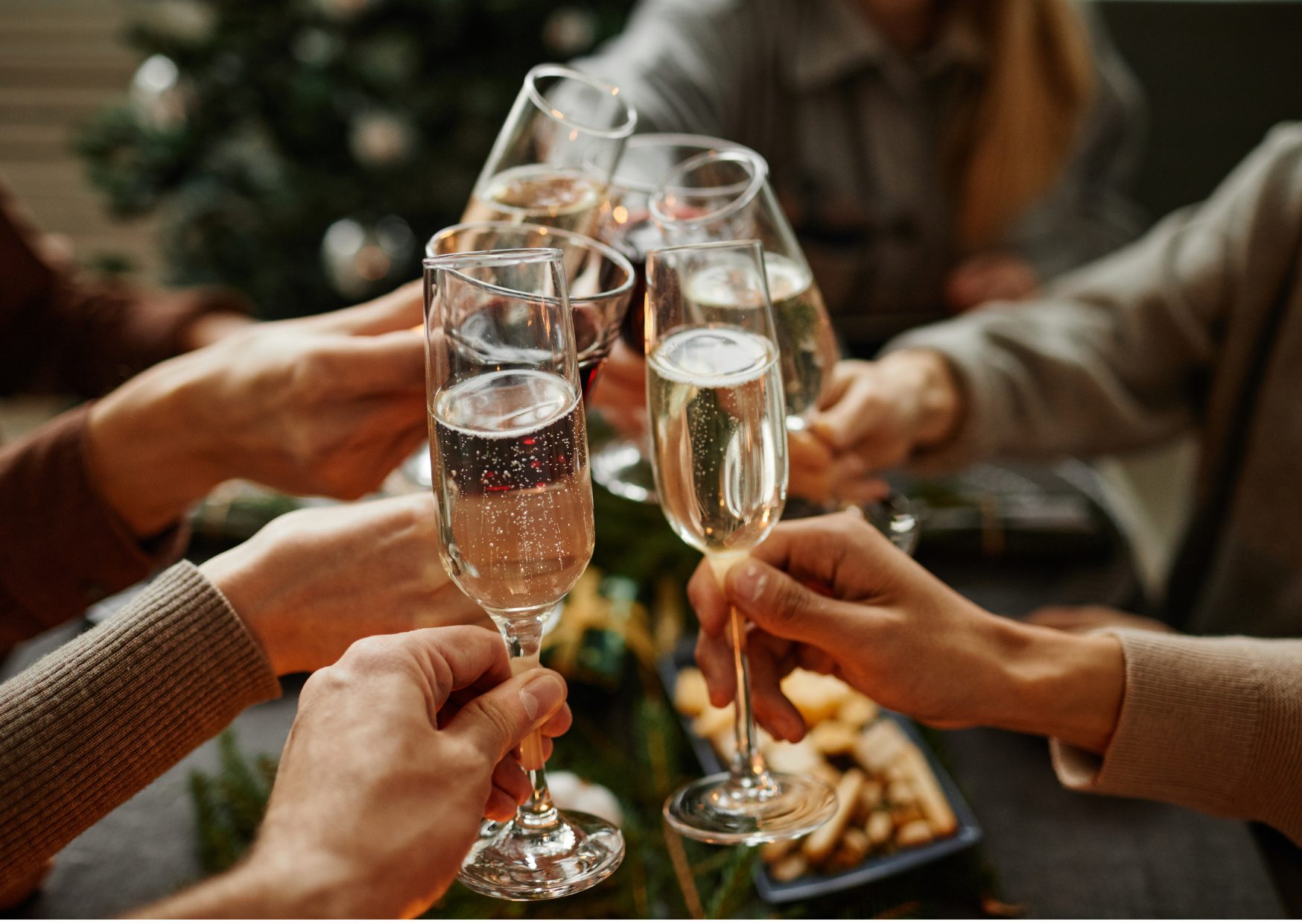 Manteigados e champaña