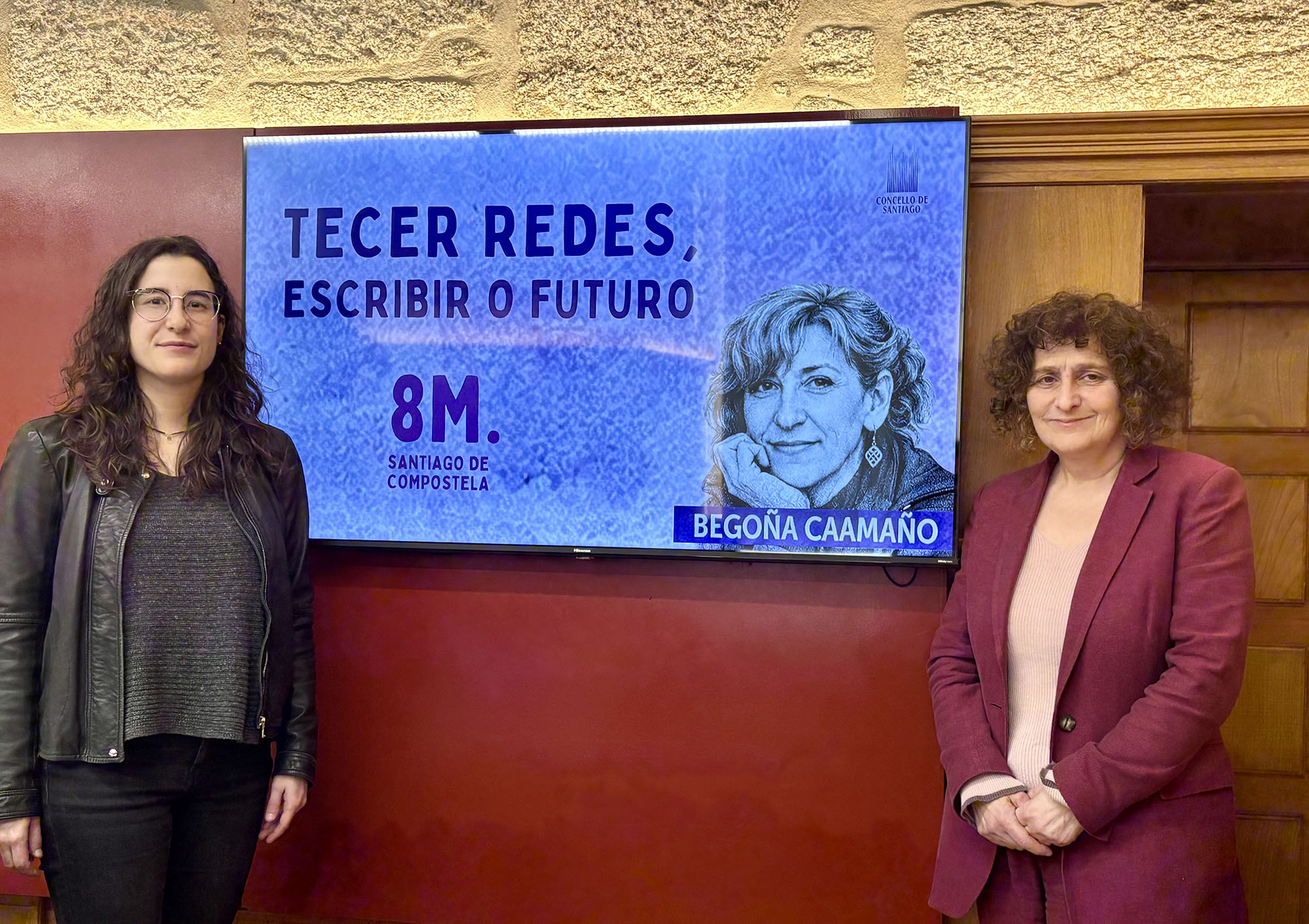 O Concello de Santiago presenta a súa campaña do 8M arredor da figura de Begoña Caamaño