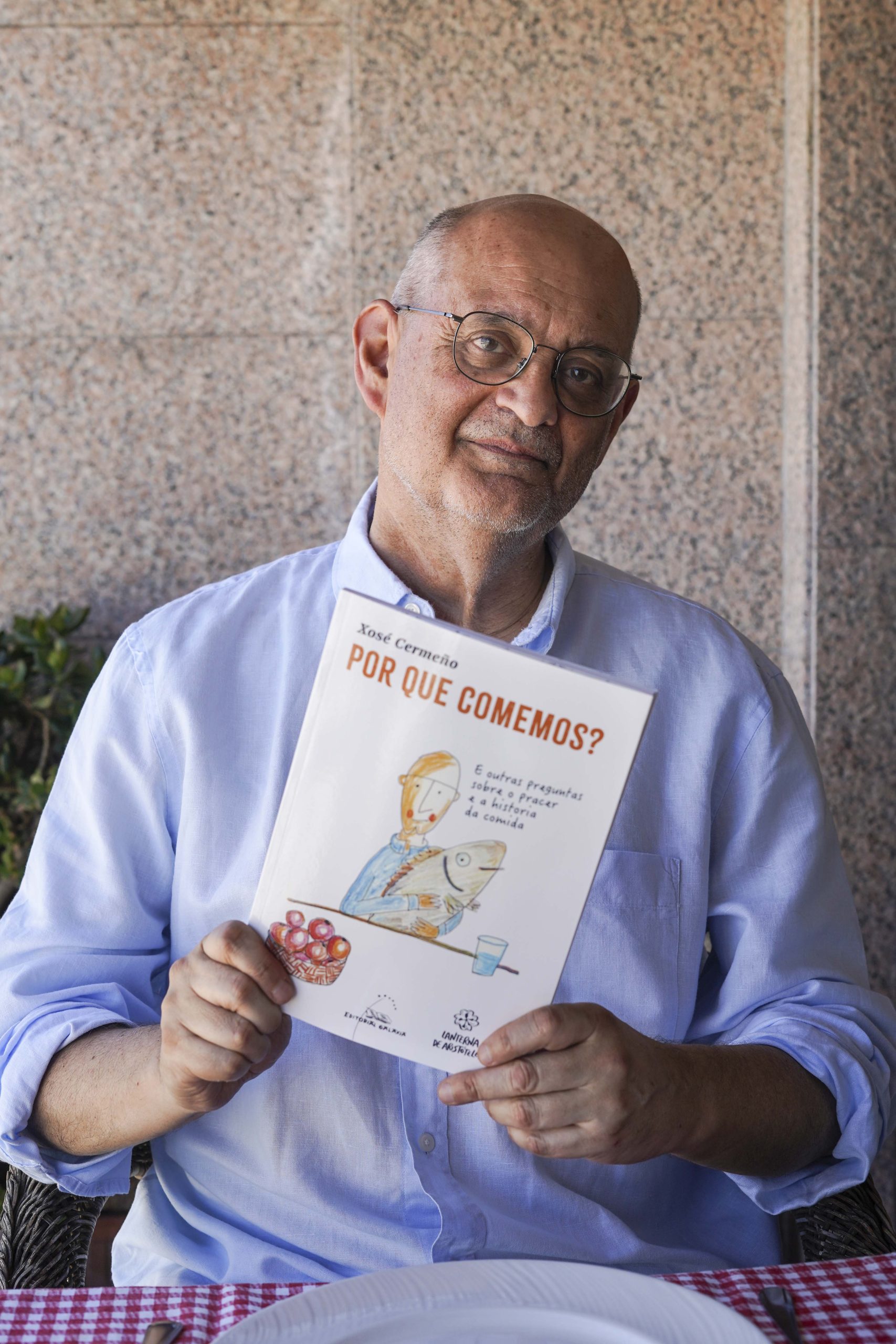 Xosé Cermeño é o autor do libro ‘Por que comemos?’ (Editorial Galaxia, 2026). Foto: Paula Cermeño.